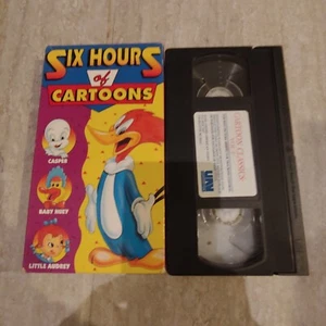 6 Stunden Cartoons Woody Woodpecker Casper Baby Huey VHS - Bild 1 von 1