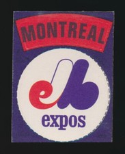 1970-1971 Fleer "Official" MLB Cloth Patch Stickers -MONTREAL EXPOS (Logo)