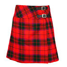 Ladies Knee Length Kilt Skirt 20" Length Tartan Pleated Kilts - Scottish Rose