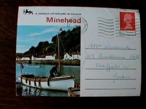 A Lettercard from Minehead, Somerset from the 1980's. Good Condition. Five Views - Picture 1 of 8