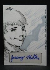 Jeremy Miller 1/1 2014 LEAF MASTERWORKS POP CENTURY AUTOGRAPH SKETCH Molinelli