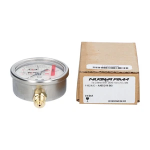 Nuova Fima 1102ACAAE521MS63 Sanitary Pressure Gauge New NFP - Picture 1 of 5
