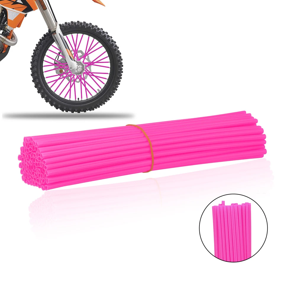 Cubiertas de radios para motocicletas 72 piezas envolturas protector de llanta de rueda Foto 1 de 4