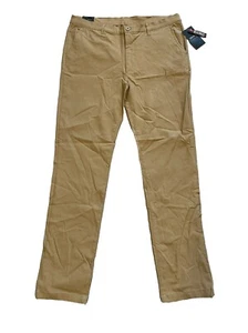 Galaxy By Harvic Men's Beige Slim Fit Stretch Chino Pants 34x32 NWT - Picture 1 of 8