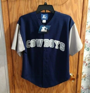 Boys Jersey SZ L Dallas Cowboys button front Starter New Tag USA NEW - Picture 1 of 6