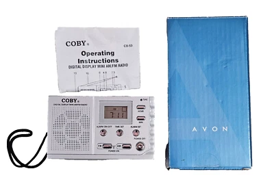 Coby Digital Display AM/FM Radio CX-53 Alarm Clock w/t User Manual - Image 1 of 4