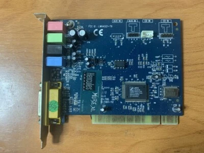 Hercules Muse XL LWHA521-T9 Gamesurround PCI Tarjeta de Audio PC Midi-Port - Immagine 1 di 2