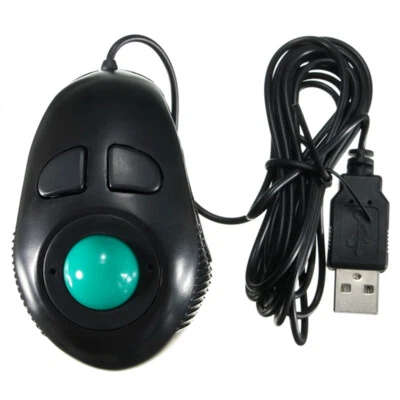 New Finger Handhold 4DB Mini Trackball Mouse Portable Wired Mice For PC Computer - Image 1 of 4