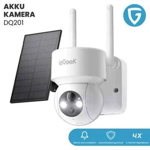 ieGeek 2K 3MP Akku Überwachungskamera WLAN IP Kamera Outdoor Solar WiFi Kamera - Bild 1 von 11