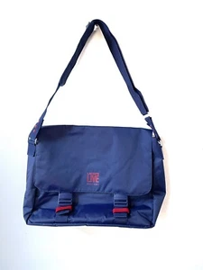 Lacoste LIVE Parfums Unisex Blue Red Messenger Bag Cross Body Laptop Perfect - Picture 1 of 10
