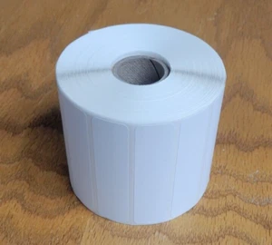 Etiquetas de papel térmicas directas de 3" x 0,75" en núcleo de 1" para impresoras pequeñas - 12 rollos - Imagen 1 de 3