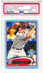 Actualización Topps 2012 #US299 Bryce Harper Batting-Wal-Mart azul PSA 10 - ¡Bajo pop 25! - Imagen 1 de 4