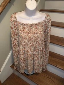 Blusa Camisa Top CHIC SOUL Boutique Calce Suelto Casno Rojizo Alabama Talla 1X $64 💗177 - Imagen 1 de 6