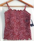 NWT Abercrombie Kids Size 11/12 Runched Tank Top Removable Straps