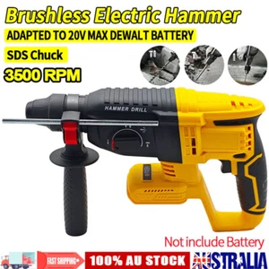 Brushless Cordless SDS Rotary Hammer Drill Impact Drill For 18V Dewalt battery - Picture 1 of 12