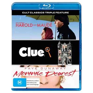 Harold and Maude / Mommie Dearest / Clue - Cult Classics Blu-Ray : NEW - Picture 1 of 1