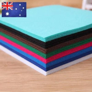 40pcs Non-Woven Cloth DIY Crafts 10x10cm Felt Pack Assorted Color For Dolls - Picture 1 of 8