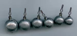 100 of 1/4 oz lead round drop shot weights ( BALL STYLE ) - Picture 1 of 1
