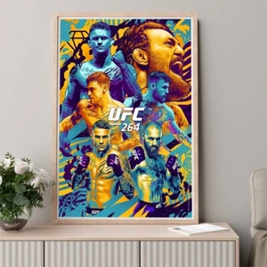 Póster de lucha UFC 264 GAETHJE VS CHANDLER decoración de pared arte impresión póster de lienzo - Imagen 1 de 5