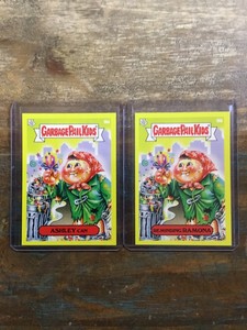 2020 GARBAGE PAIL KIDS BIZARRE YELLOW 16a ASHLEY CAN & 16b REMINDING RAMONA