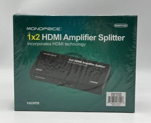 Monoprice 1x2 HDMI Amplifier Splitter (MHSP0102B) ~ Sealed - Picture 1 of 6