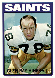 1972 Topps #242 Glen Ray Hines New Orleans Saints