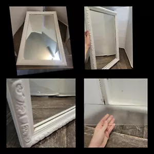 Antique Vintage Mirrored Metal Medicine Cabinet Bathroom Shelves Ornate - Picture 1 of 23