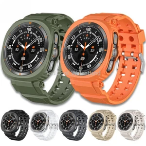 TPU Sport Strap Case Cover Bumper Band For Samsung Galaxy Watch Ultra/Ultra 2025 - Picture 1 of 22