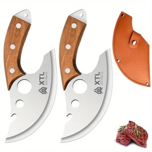Meat Cleaver, w/Sheath, Sharp Boning Knife, Portable Outdoor Roast Lamb Cleaver - Picture 1 of 11