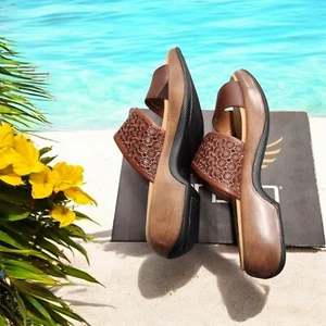 Dansko 41 Sandals Lydia US 10.5-11 Double Strap Slide Platform Comfort Brown New - Picture 1 of 18