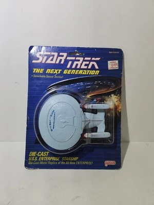 Star Trek Next Generation Die Cast U.S.S. Enterprise Starship Sealed GALOOB 1988 - Image 1 of 4