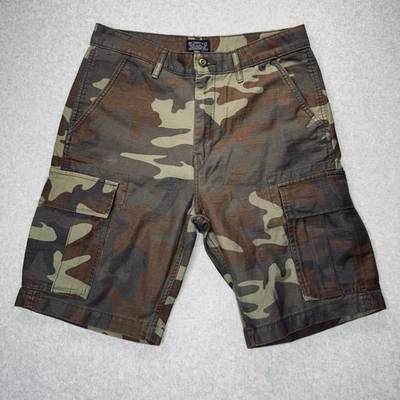 Pantalones Cortos Carga Levi Strauss Camuflados Para Hombre Talla 30 Bosque Camuflaje Dos Caballos Marca Foto 1 de 4