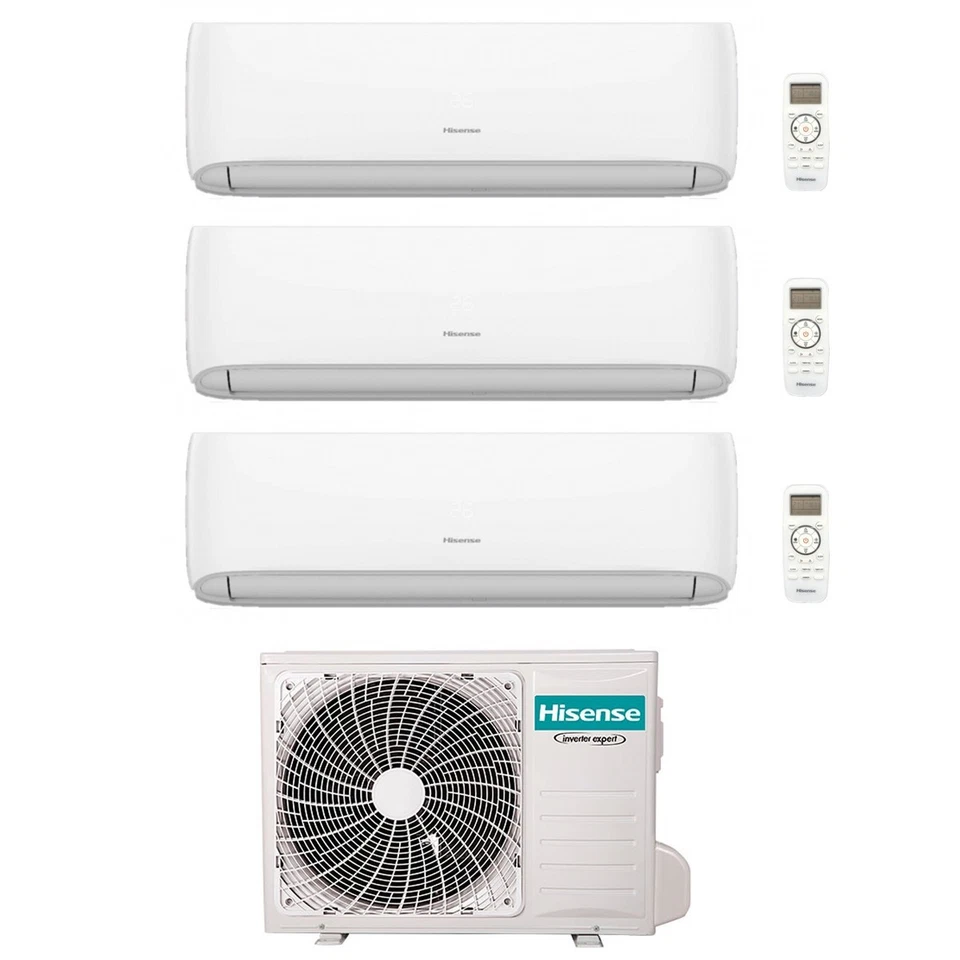 CONDIZIONATORE HISENSE TRIAL SPLIT HI-COMFORT 7000+7000+7000 BTU WIFI INVERTER 3 - Immagine 1 di 1