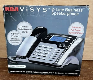 NEW - RCA ViSys 25204RE1 2-Line Corded Business Full Duplex Speakerphone - Afbeelding 1 van 3