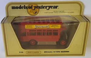 Matchbox Models of Yesteryear Y-23 AEC Schweppes Soda Water 1/72 - Imagen 1 de 1