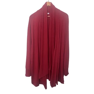 ATHLETA PRANAYAMA Restore Wrap Cardigan Red Sz 2X Casual Athleisure - Picture 1 of 10