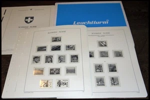 VORDRUCKE Leuchtturm Falzlosseiten Schweiz 1990-1996, mit SF-Schutztaschen, - Picture 1 of 1