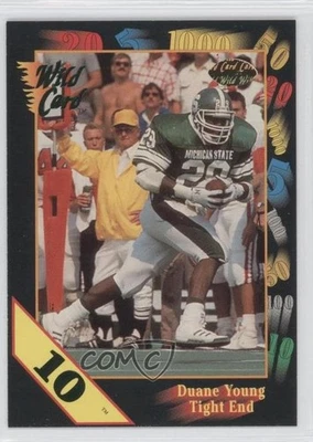 1991 Wild Card Draft 10 Stripe Duane Young #125 - Image 1 of 2
