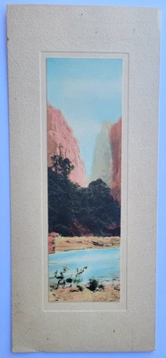 FOTO A COLOR DE 1920... EL ESTRECHO PARQUE NACIONAL ZION UTAH Foto 1 de 3