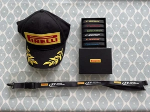 Genuine Pirelli F1 Grand Prix Podium Cap,set of 6 Wristbands and Lanyard - Picture 1 of 9