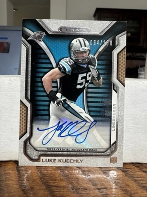 LUKE KUECHLY 2012 TOPPS STRATA AUTO ROOKIE RC /150 PANTHERS RA-LK HOF $ - Image 1 of 2