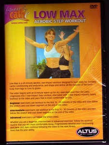Cathe Friedrich Low Max Aerobic Step Workout DVD - New/Sealed - Picture 1 of 2
