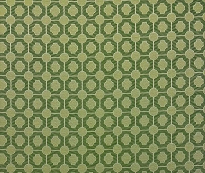 TELA DE RENDIMIENTO GEOMÉTRICO INSIDEOUT LETHA GREEN BALLARD DESIGNS POR YARDA 57"W Foto 1 de 4