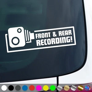 Dash Cam Aufkleber Videoufnahme Vorn Hinten Kamera Sticker Auto Geschenkidee - Bild 1 von 6