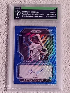 2022 Prizm Rookie Blue Wave Ser# 49/50 Bryan De La Cruz #RA-BD Auto RC NM 7 - Picture 1 of 3