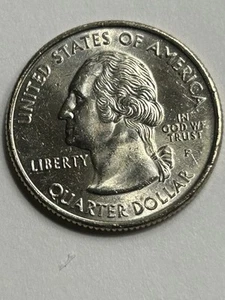 1999 P Georgia Quarter With Error- Line Going Through Leaf & Doubling (80) - Picture 1 of 7