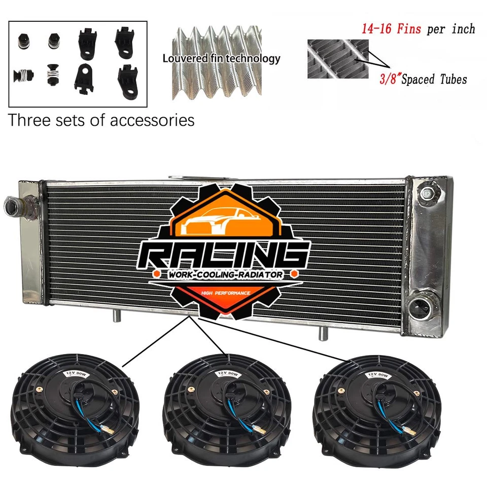 MT Performance Radiator+FANS For TVR 2500M 2.5L 1972-1977; TVR 3000M 3.0L 72-74 - Image 1 of 4