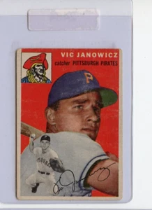1954 Topps Vic Janowicz Pittsburgh Pirates #16⭐️💥🎯 Sehr guter Zustand - Bild 1 von 2