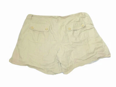 GLORIA VANDERBILT Abatible Solapa Trasera Bolsillo Carga Caqui Ranura Lateral PANTALONES CORTOS 16 Foto 1 de 4