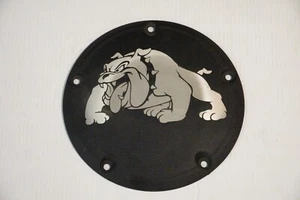 USMC Bulldog Clutch Derby Primary Cover Black OEM 25415-99 99-06 Harley Twin Cam - Picture 1 of 4